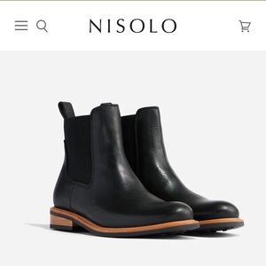 Nisolo Carmen Chelsea Boots in Black Size 7.5 (Size 7 equiv.) NIB New in Box NWT